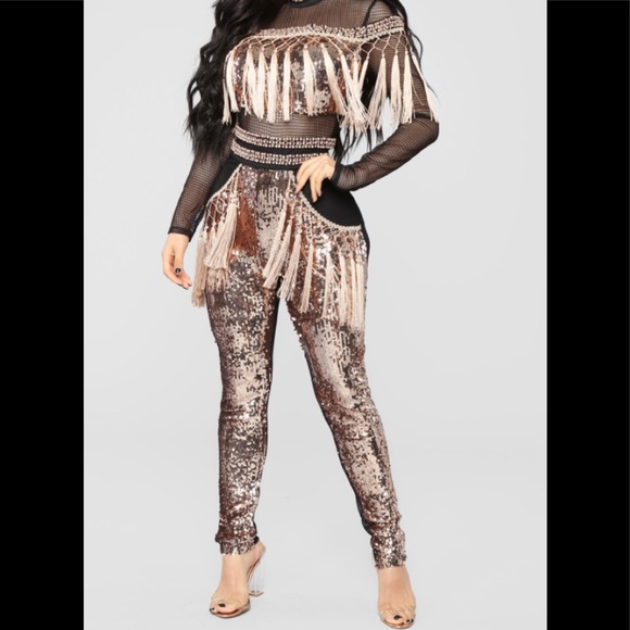 Fashion Nova Other - Brand New tassel jumpsuit